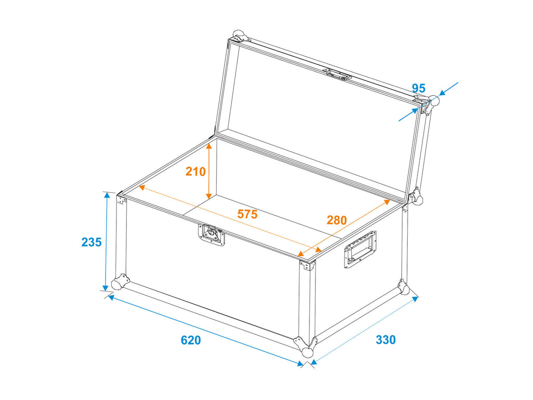 ROADINGER Universal transportkoffert 60x30x30cm