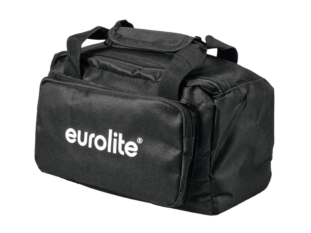 EUROLITE-sett 4x AKKU IP Flat Light 1 chrome + Soft Bag + Charger