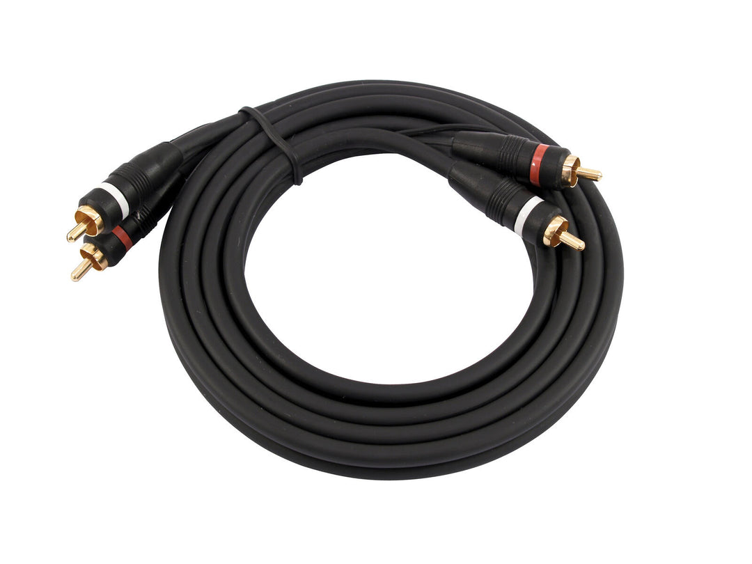 OMNITRONIC RCA-kabel 2x2 jord 1.5m