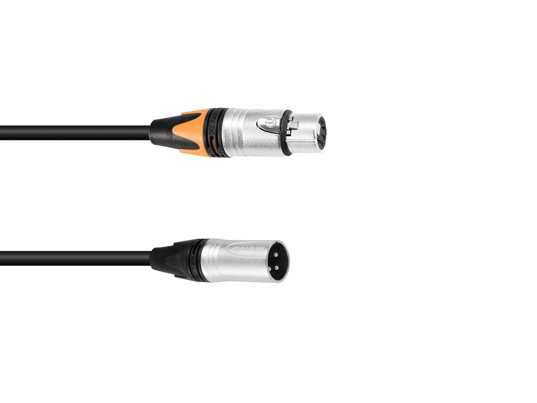 PSSO adapterkabel DMX XLR 3-pinners/5-pinners 0.3m bk
