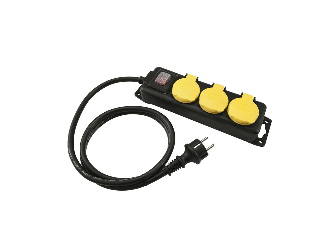 EUROLITE 3-veis IP44-fordeler bk 3m