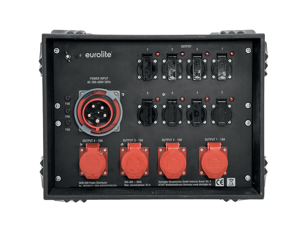 EUROLITE SBM-63B Strømfordeler