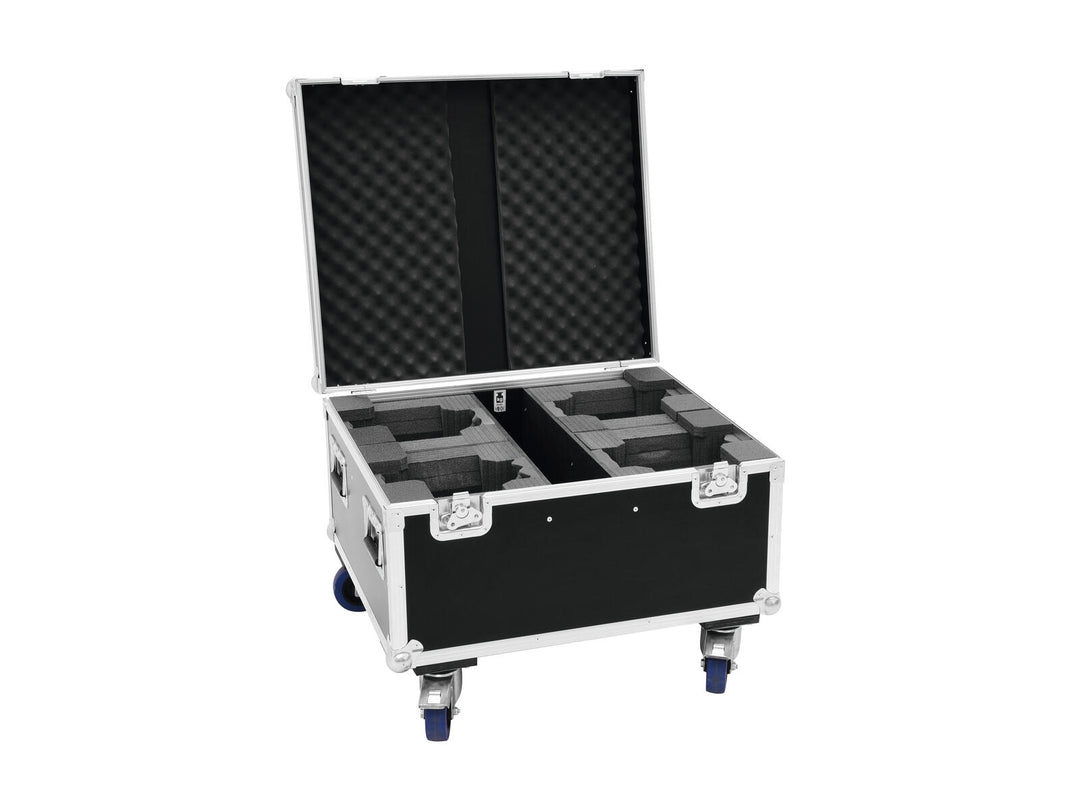 ROADINGER Flightcase 4x LED TMH-X1 Moving Head Beam med hjul