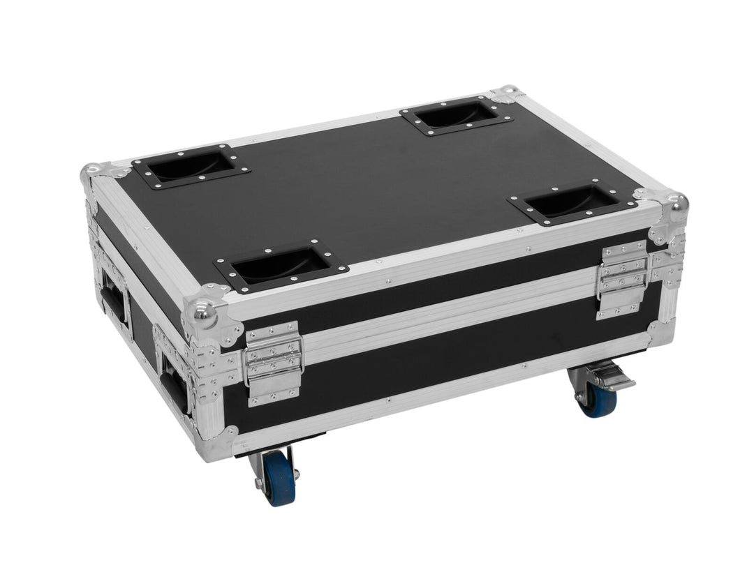 ROADINGER Flightcase 4x AKKU BAR-6 Glow QCL Flex QuickDMX med ladefunksjon