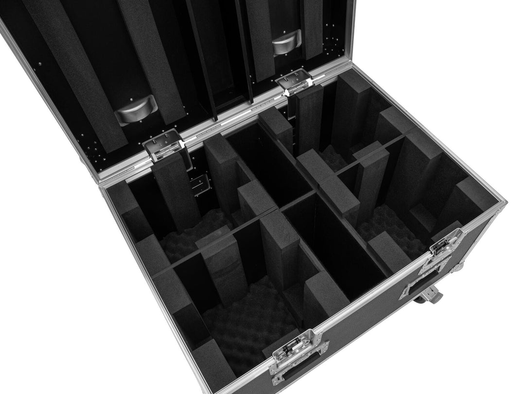 ROADINGER flightcase til 4x LED TMH-X4 med hjul