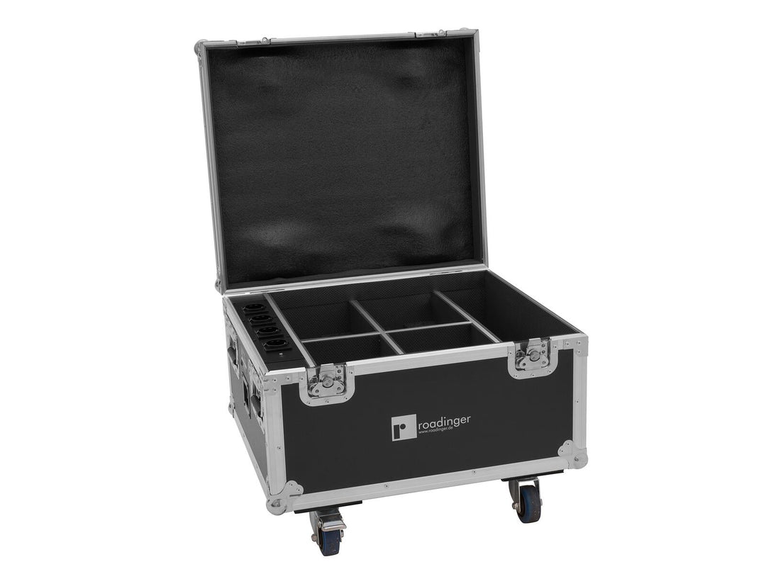 EUROLITE set 4x AKKU IP PAR 7 QCL CRMX MK2 + etui med ladefunksjon