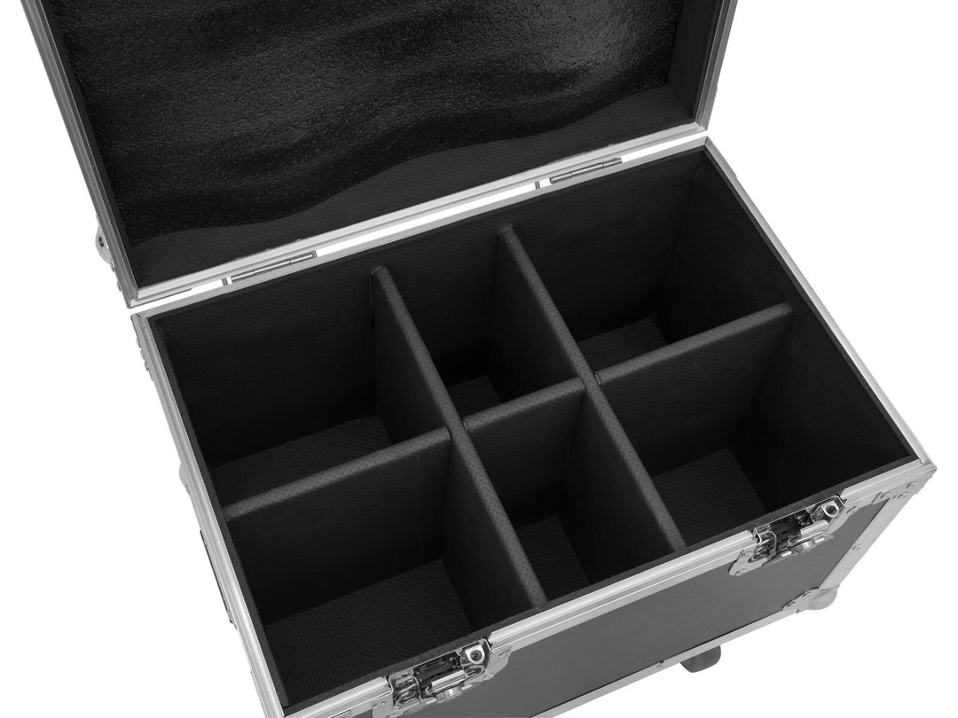 ROADINGER Flightcase for 4x LED TMH-13/17/S30/W36 med hjul