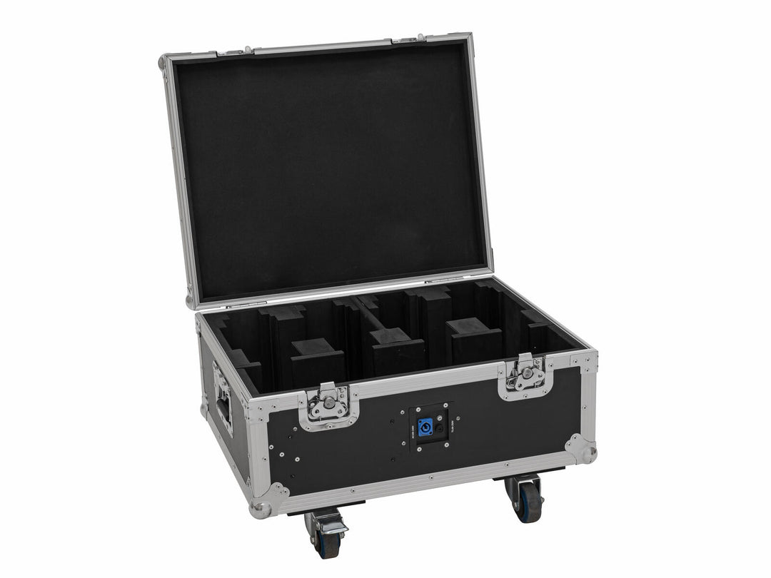 EUROLITE set 4x AKKU MBT-3 Spot MK2 + flightcase med hjul og ladefunksjon