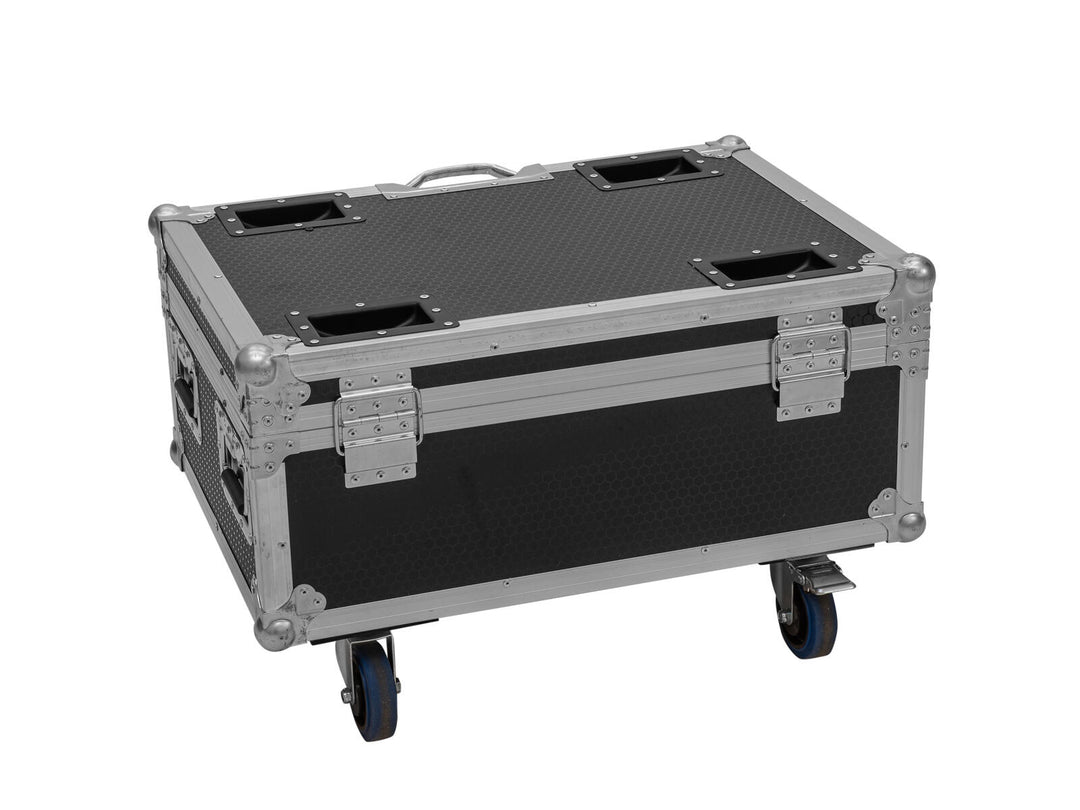 ROADINGER Flightcase 6x AKKU IP TL-3 QCL Trusslight CRMX med ladefunksjon og hjul