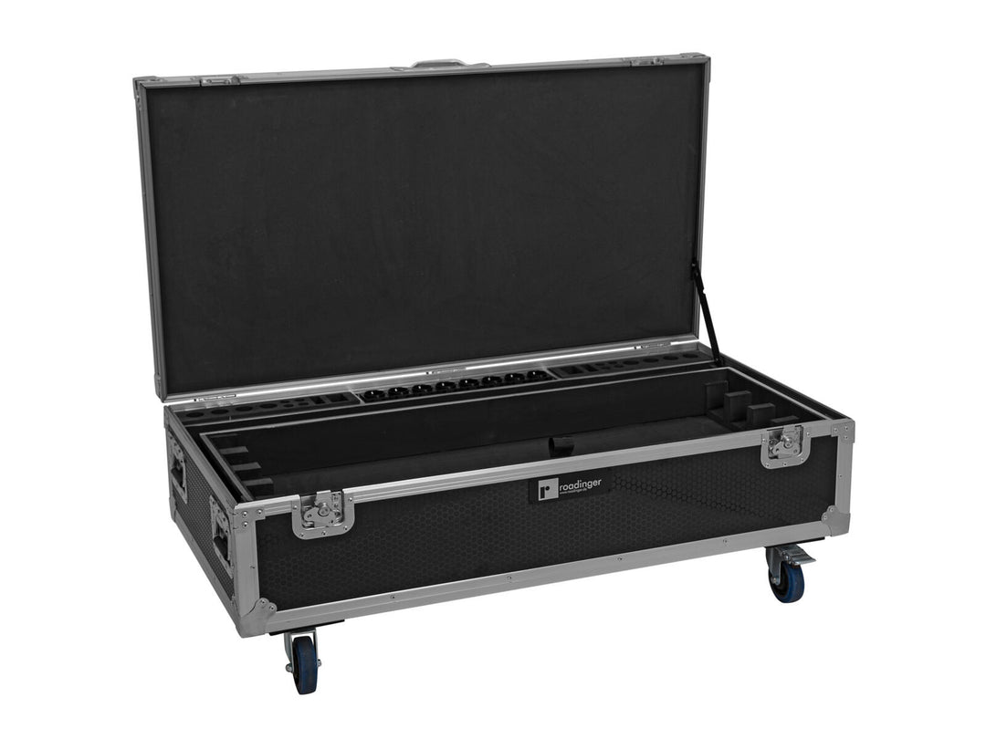 EUROLITE Set 8x AKKU IP Pixel Tube 360° PRO CRMX + Flightcase med hjul og ladefunksjon