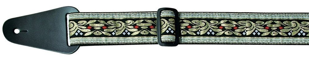 Fire & Stone Folk Jacquard gitarrem, lys med svart og gull