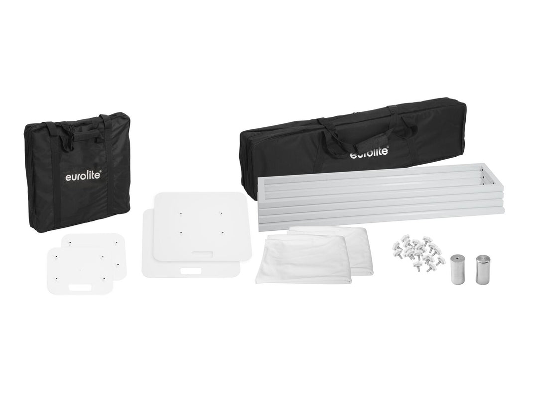EUROLITE 2x Stage Stand 150cm inkl. trekk og bag, hvit