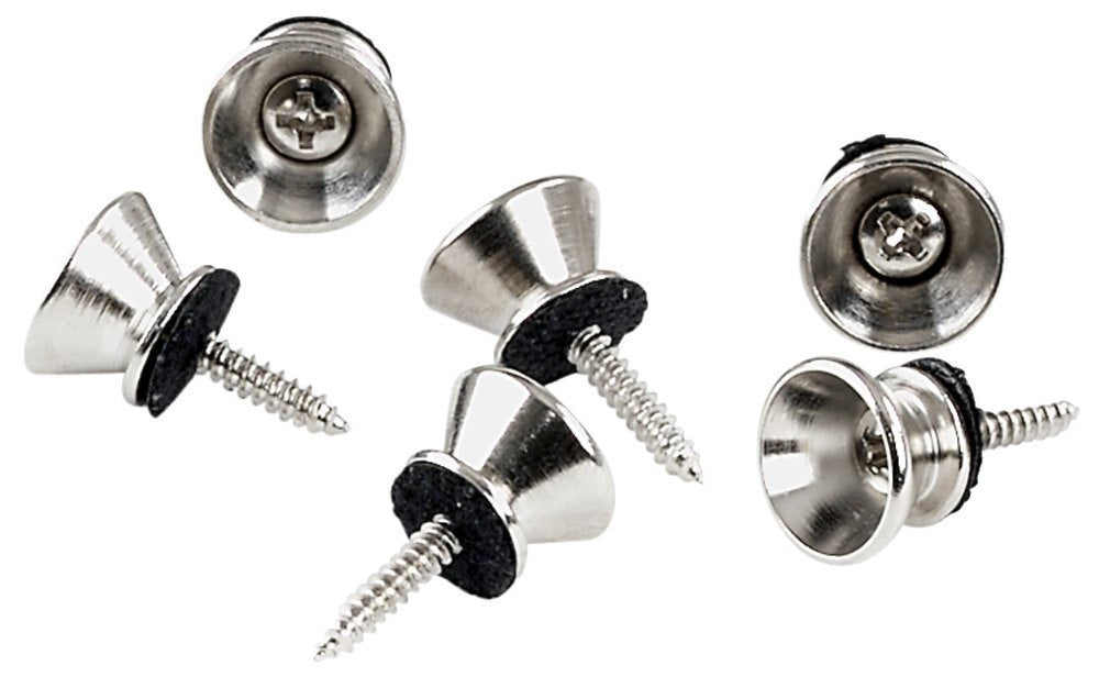 GEWA remknapp i metall, 14 mm, forniklet, 6 stk.