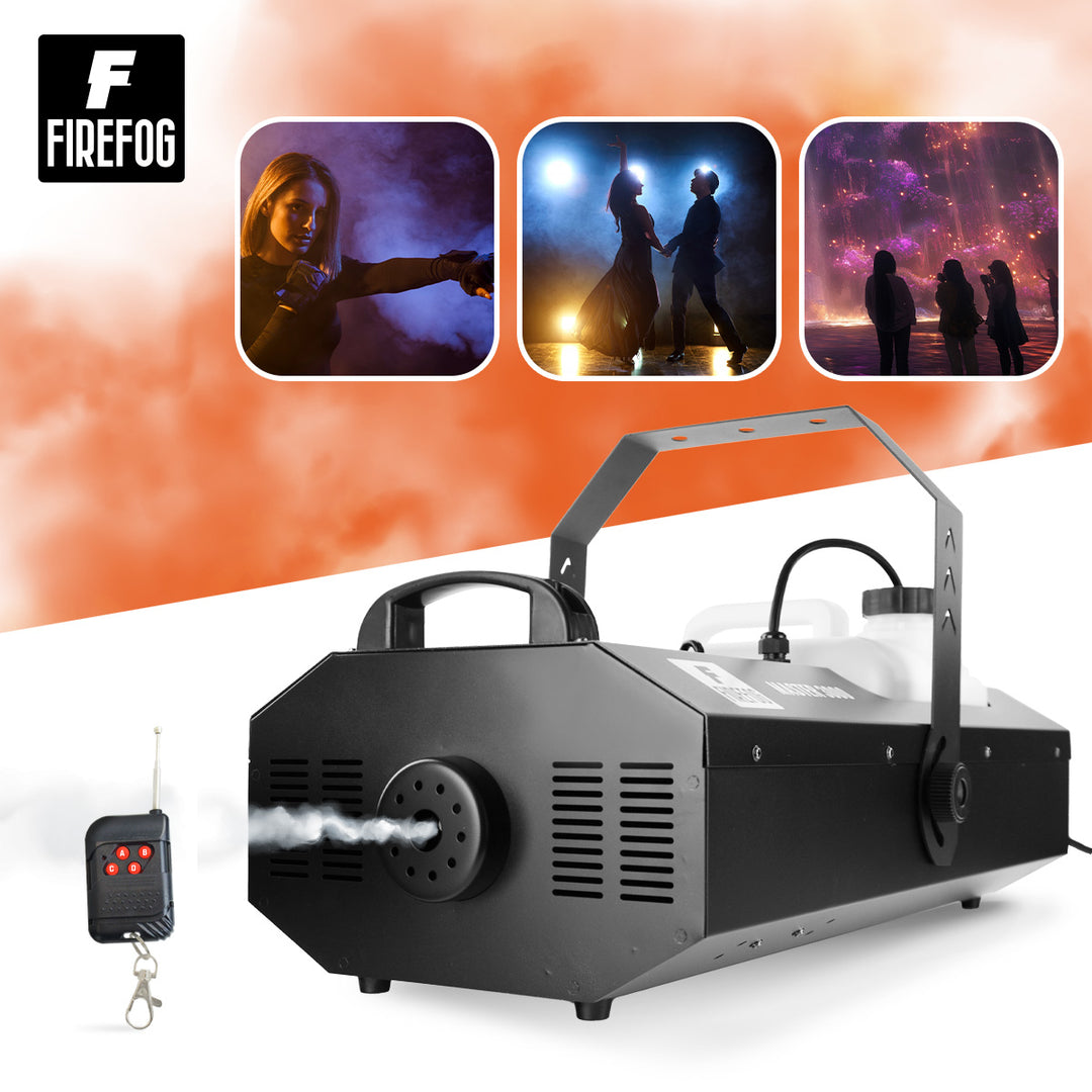 Firefog Master 3000 røykmaskin 3000 W med DMX og fjernkontroll