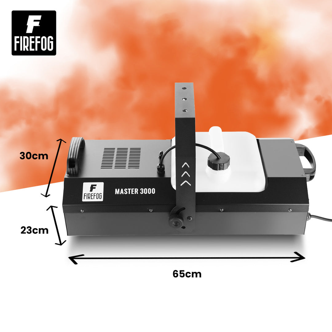 Firefog Master 3000 røykmaskin 3000 W med DMX og fjernkontroll
