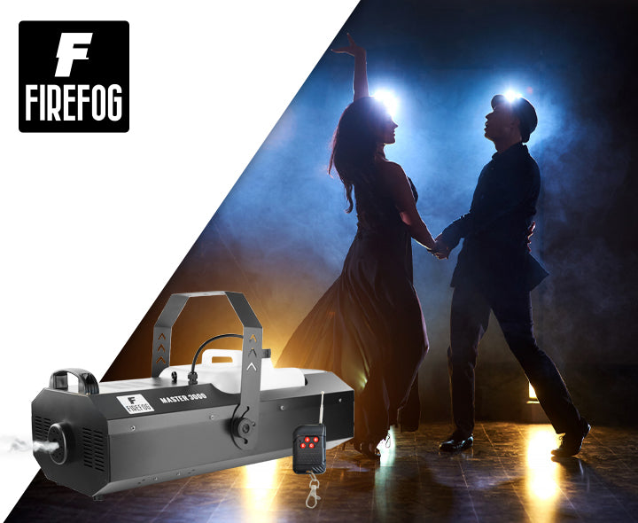Firefog Master 3000 røykmaskin 3000 W med DMX og fjernkontroll