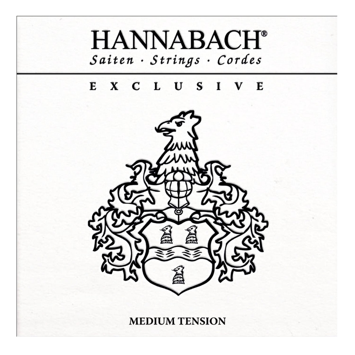 Hannabach strenger for klassisk gitar Exclusive Serie Medium Tension - Exclusiv Medium Tension-sett (EXCLMT)