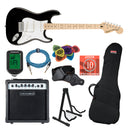 Fender Squier Affinity Stratocaster startpakke (Svart)