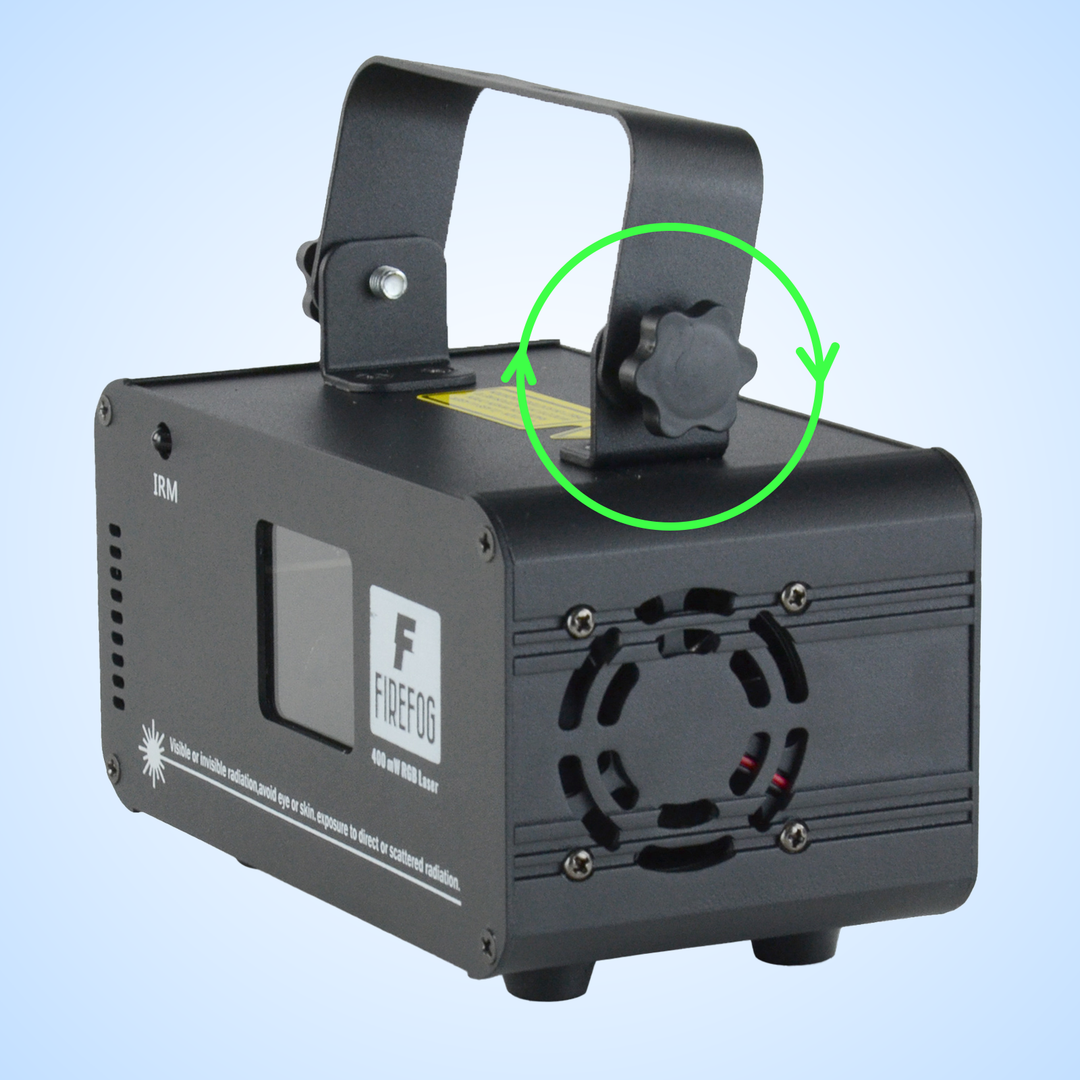 Firefog RGB disco laser 400 mW med DMX og fjernkontroll