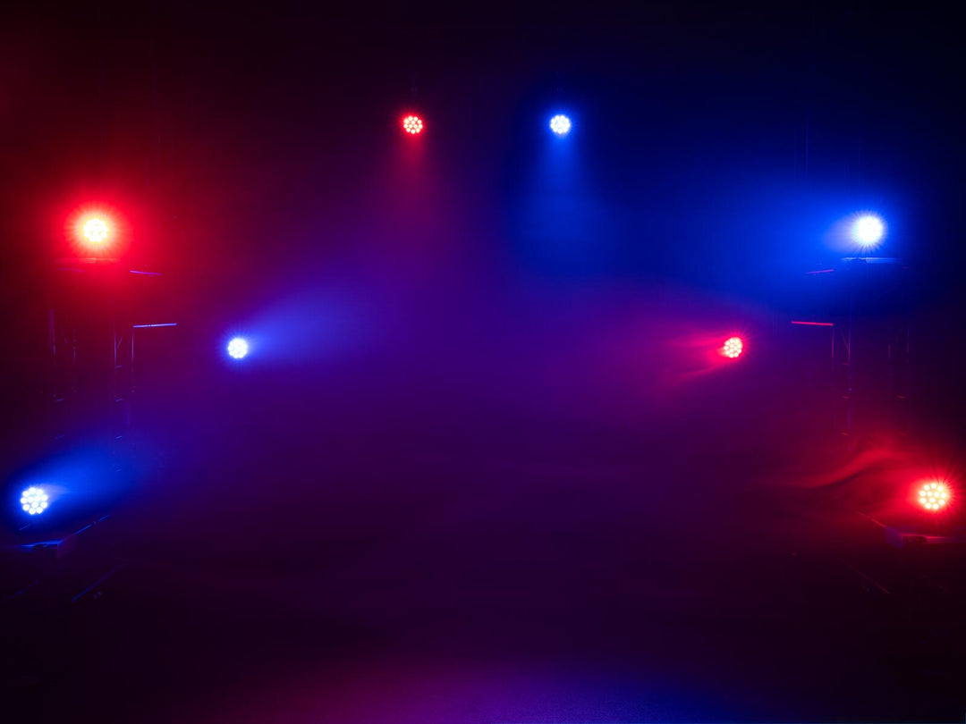 EUROLITE Set 4x LED PARty Spot Silent RGB/WW med myk veske
