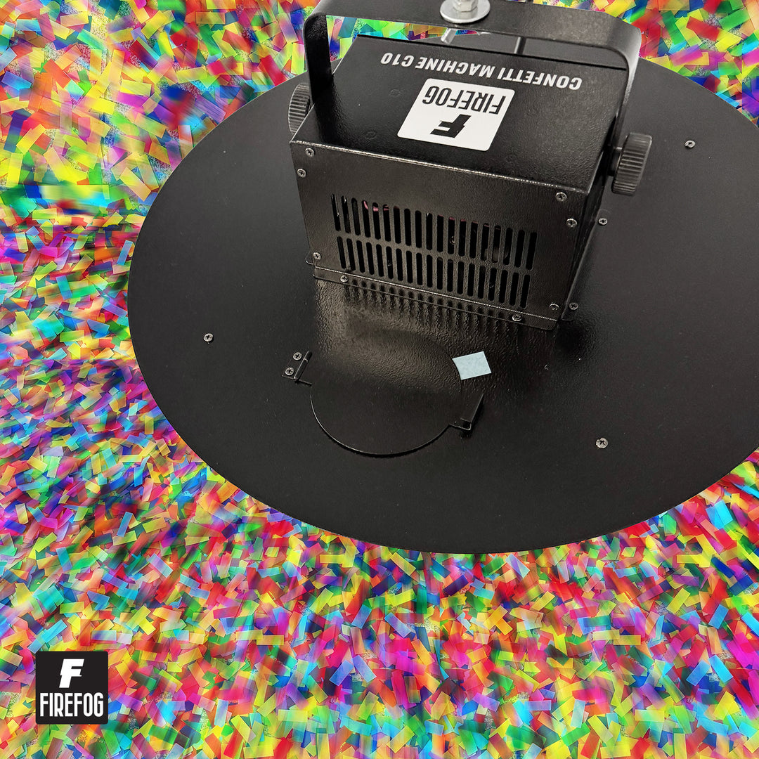 Firefog elektrisk konfettikanon 200 W med DMX og fjernkontroll