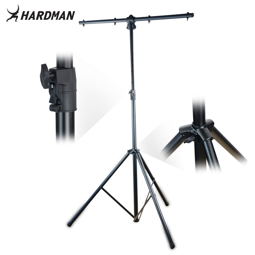 Hardman HLS3 lysstativ med T-bar og automatisk låsepinne, 2,5 m