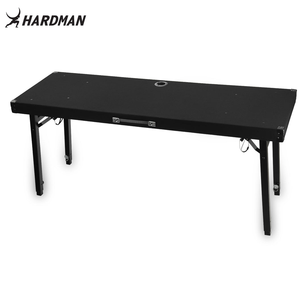 Hardman DTS1 sammenleggbart DJ-bord, 154 x 52 cm, med bag
