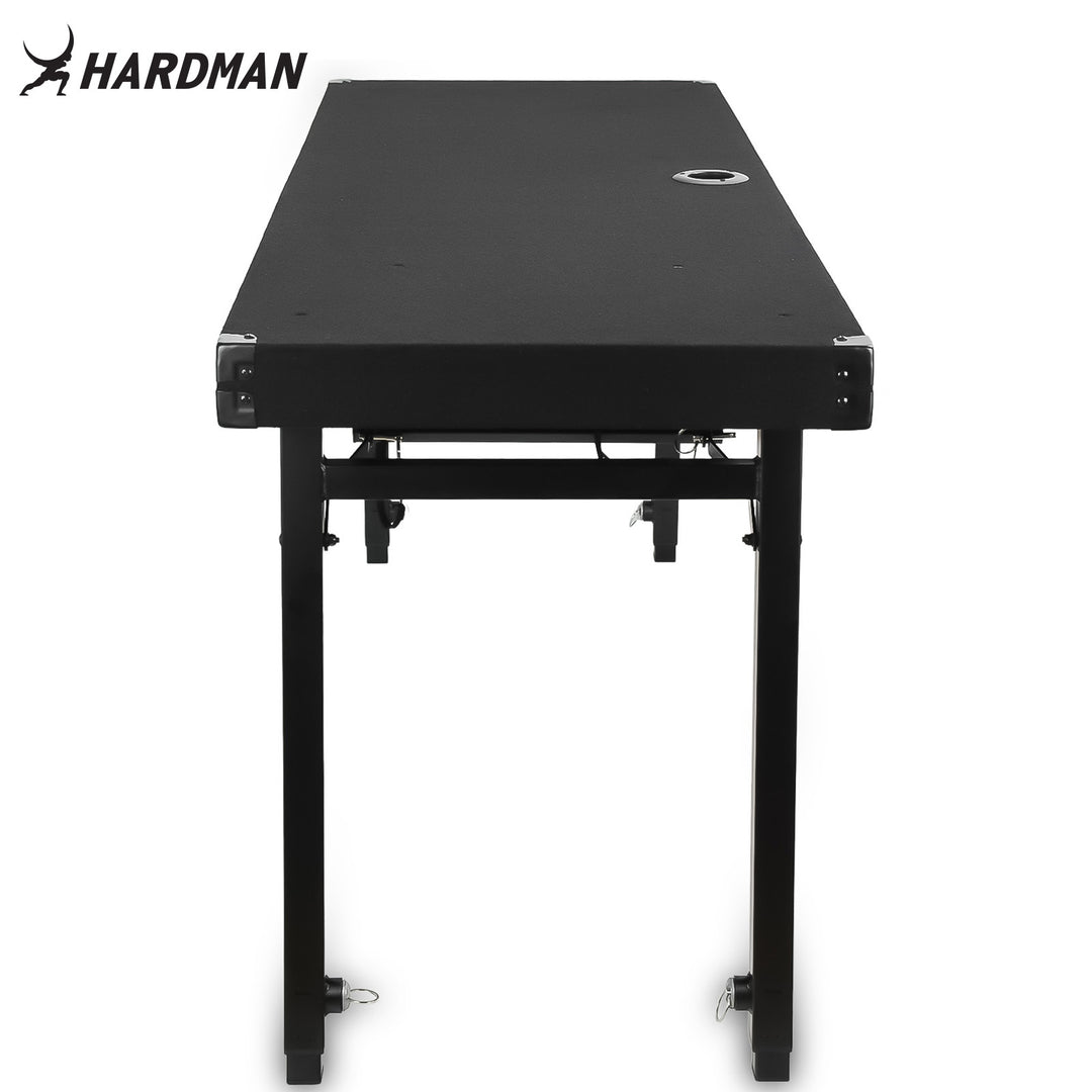 Hardman DTS1 sammenleggbart DJ-bord, 154 x 52 cm, med bag