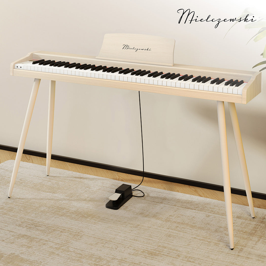 Mielczewski digitalpiano med metallben, beige