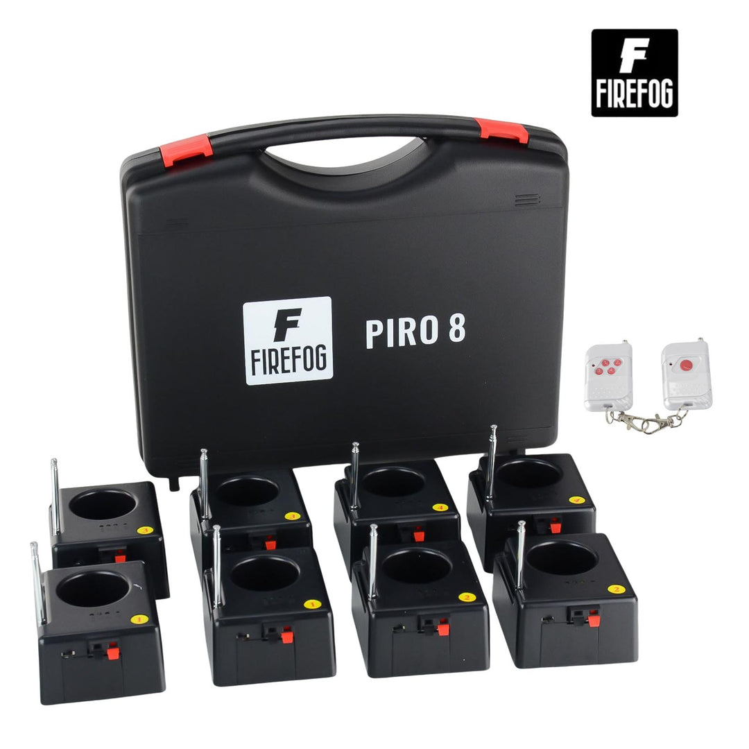 Firefog Piro 8 fjernantenningssett for gnistfontener, 8 kanaler
