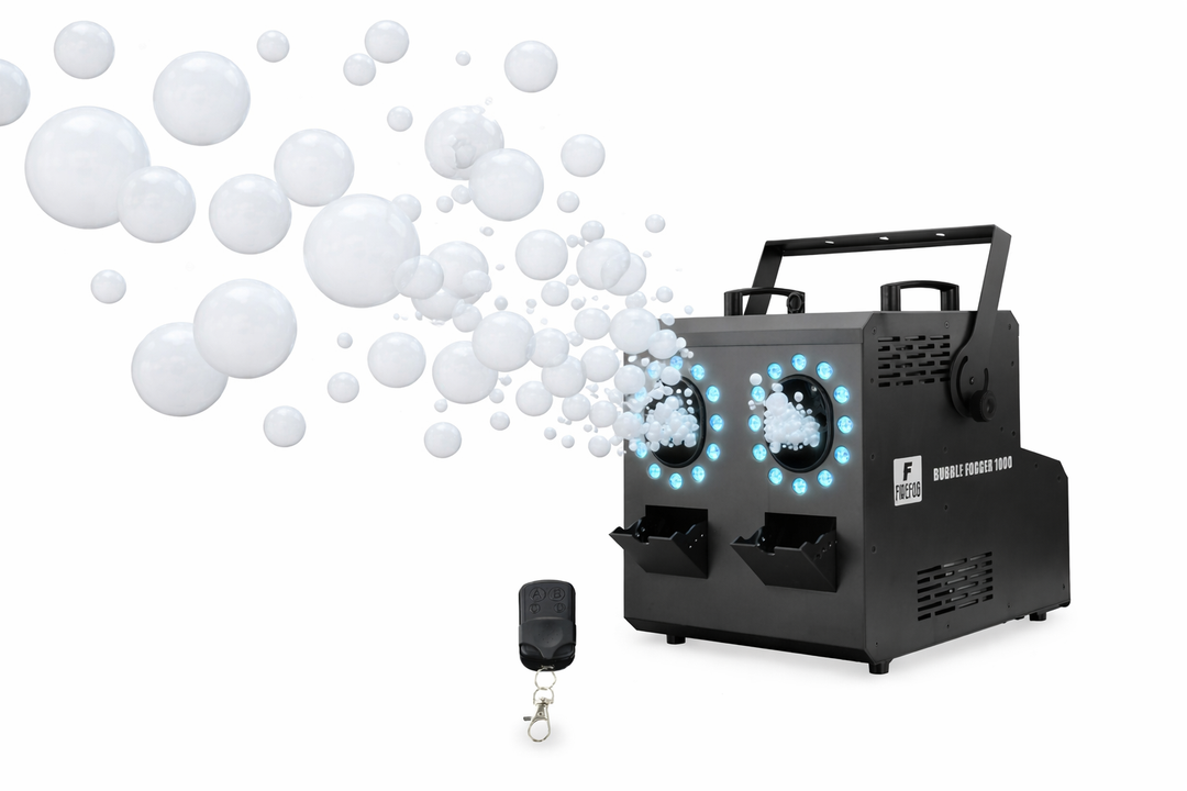 Firefog BUBBLE FOGGER 1000 røyk- og boblemaskin med RGBW LED