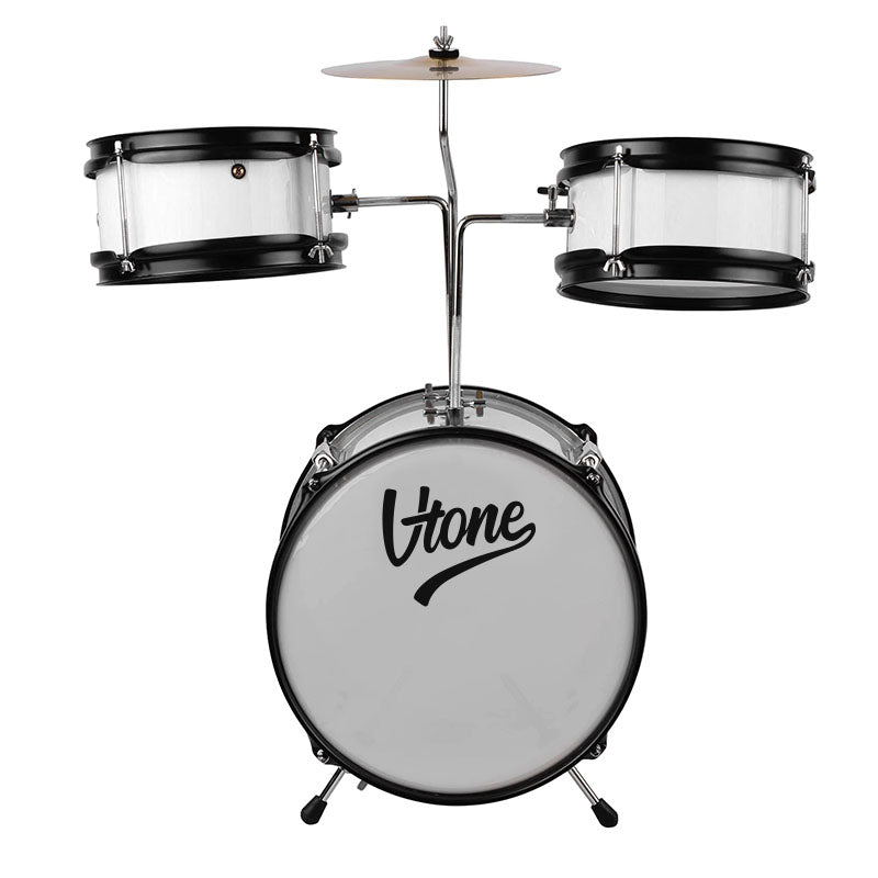 V-TONE VD Junior WH barnetrumsett – hvitt akustisk trommesett for barn