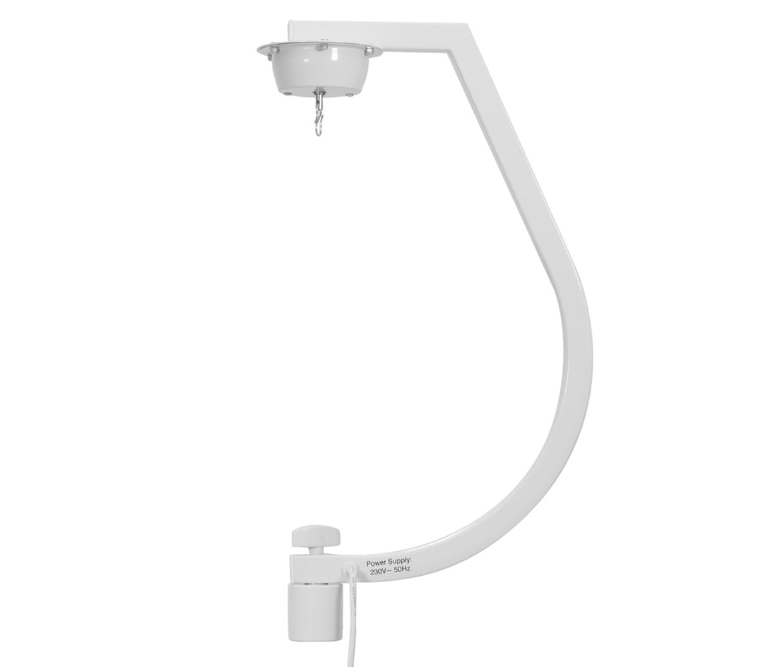 Holder med motor for discokuler opptil 30 cm (hvit)