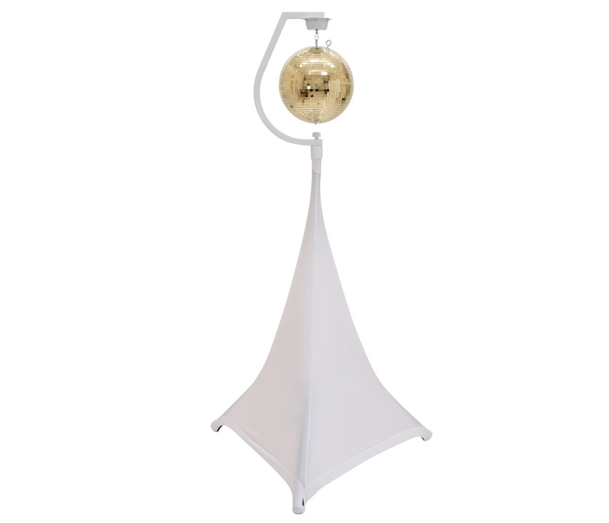 Holder med motor for discokuler opptil 30 cm (hvit)