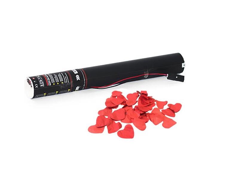 TCM FX Electric Confetti Cannon 50cm, røde hjerter
