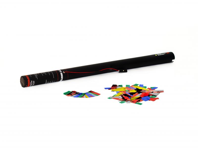 TCM FX elektrisk konfettikanon 80 cm, flerfarget metallisk