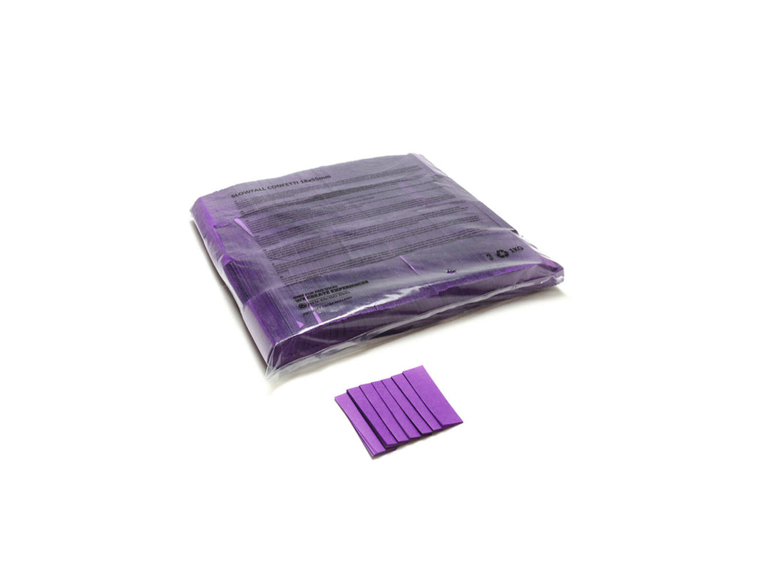 TCM FX Slowfall Confetti rektangulær 55x18mm, lilla, 1kg
