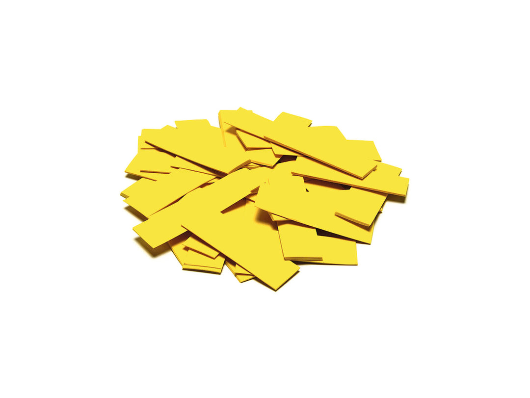 TCM FX Slowfall-konfetti rektangulær 55x18 mm, gul, 1 kg