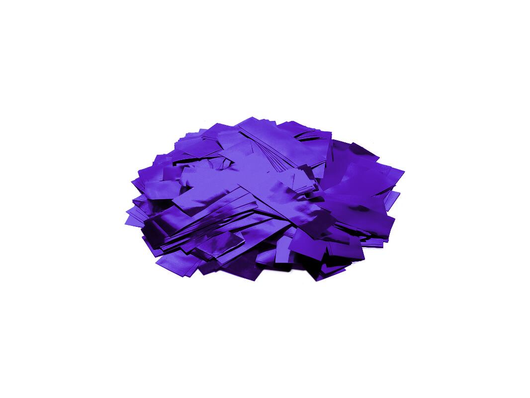 TCM FX metallisk konfetti rektangulær 55x18 mm, lilla, 1 kg