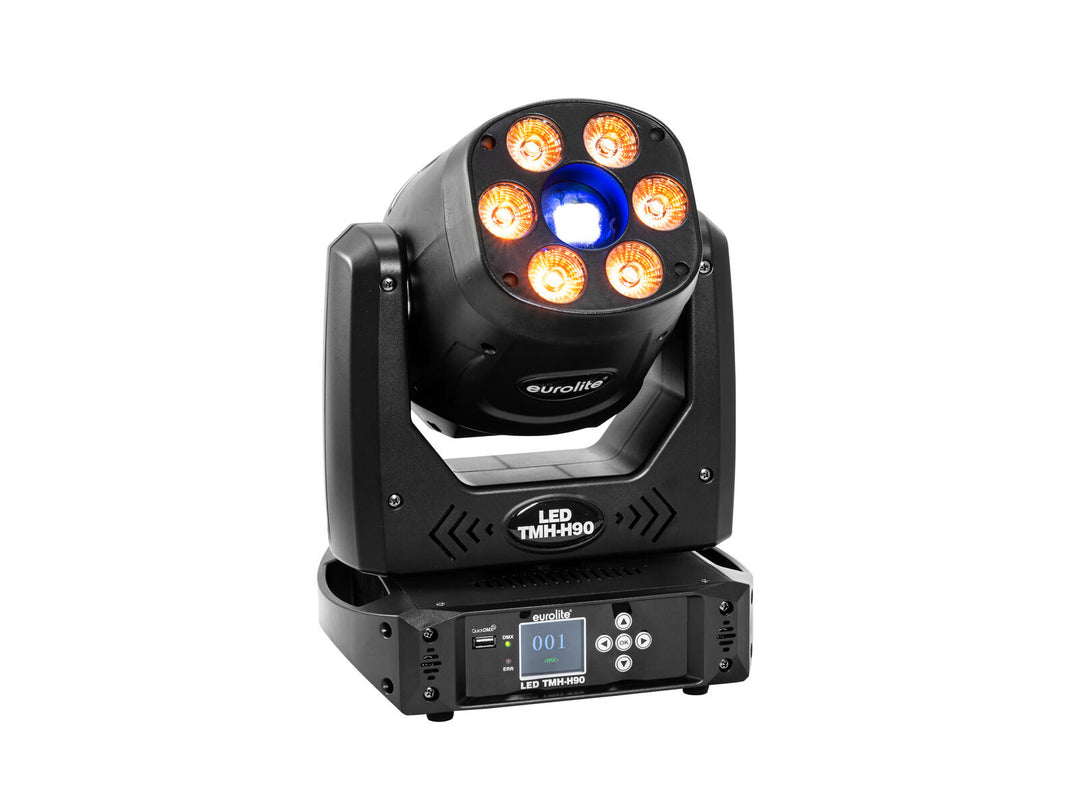EUROLITE sett med 4x LED TMH-H90 + koffert med hjul