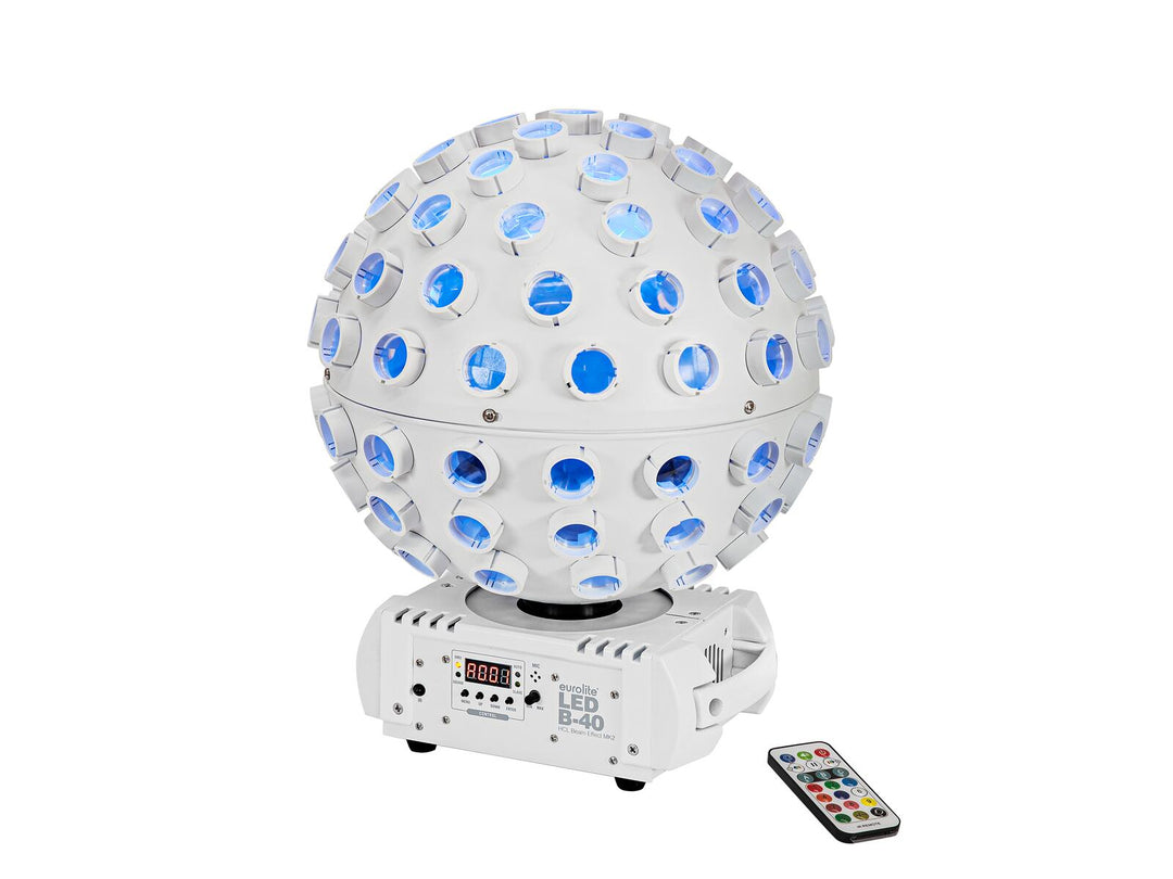 EUROLITE Set LED B-40 HCL Beam Effect MK2 wh + koffert