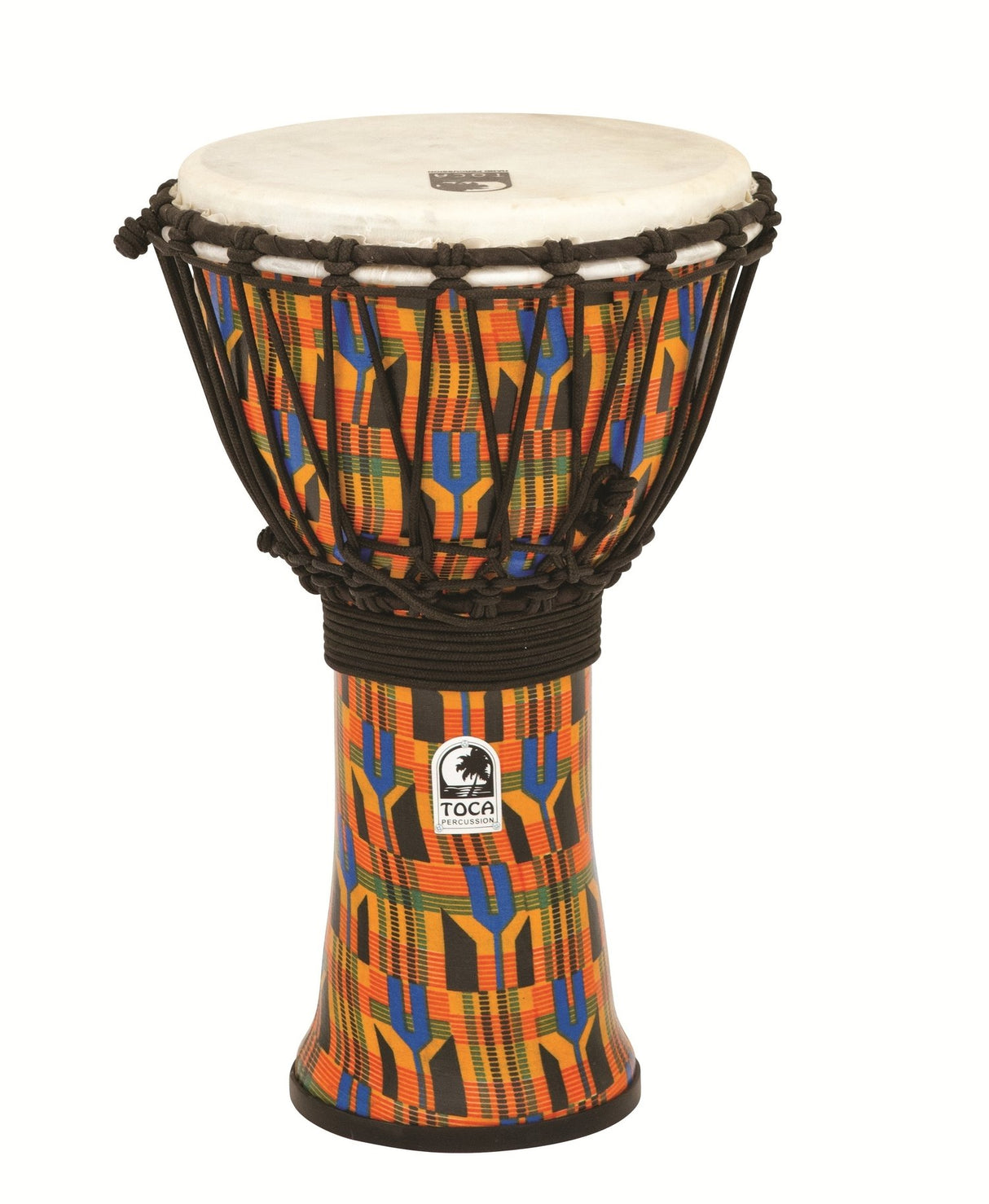 Toca Djembe Freestyle Rope Tuned – Kente Cloth (SFDJ-9K)