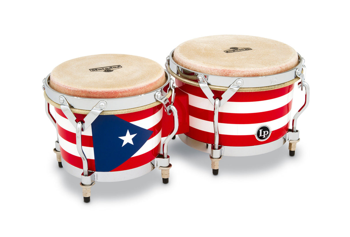 Latin Perkusjon bongo Matador Wood - Puerto Rican Flag (M201-PR)