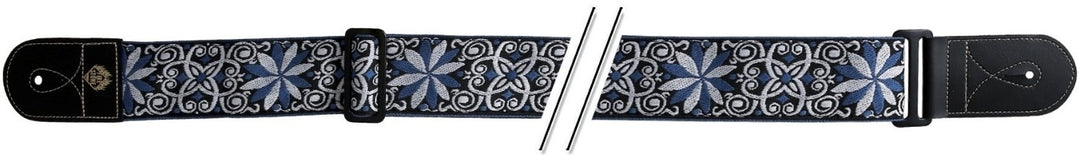 GEWA Gitarer-reimer F&S Folk Jacquard - Blå-hvit