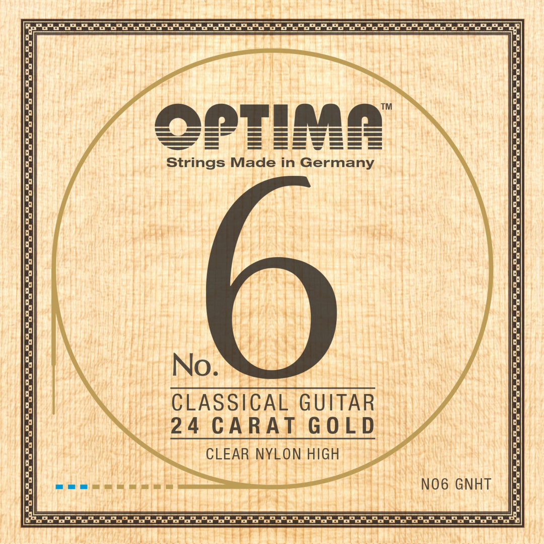 Optima strenger for klassisk gitar No. 6 24 karat gull - sett Nylon Gold høy (NO6.GNHT)