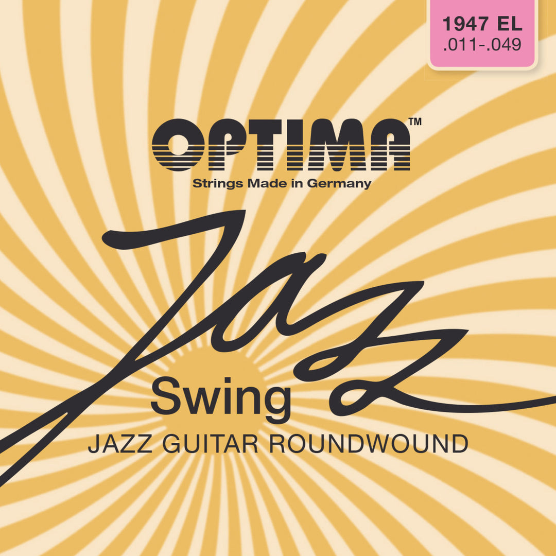 Optima strenger til el-gitar Jazz Swing Krom Round Wound - Sett (1947EL)