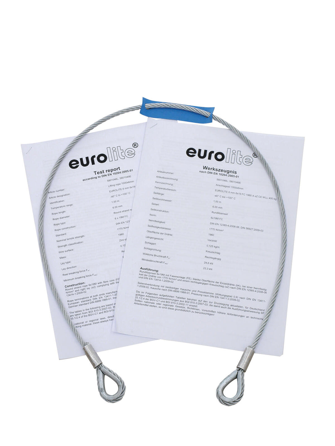 EUROLITE Safety Bond AG-35FB 6x1000mm opptil 35kg