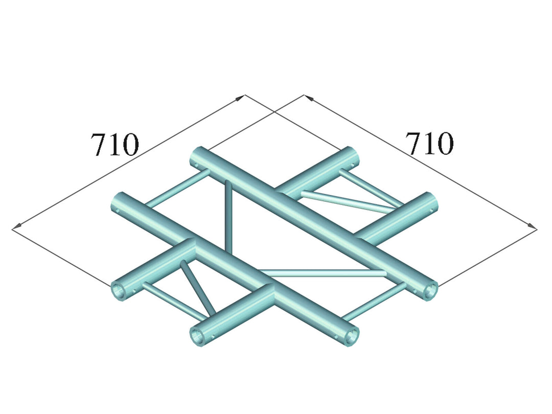 ALUTRUSS BILOCK BQ2-SPAC41H 4-veis kryss bk