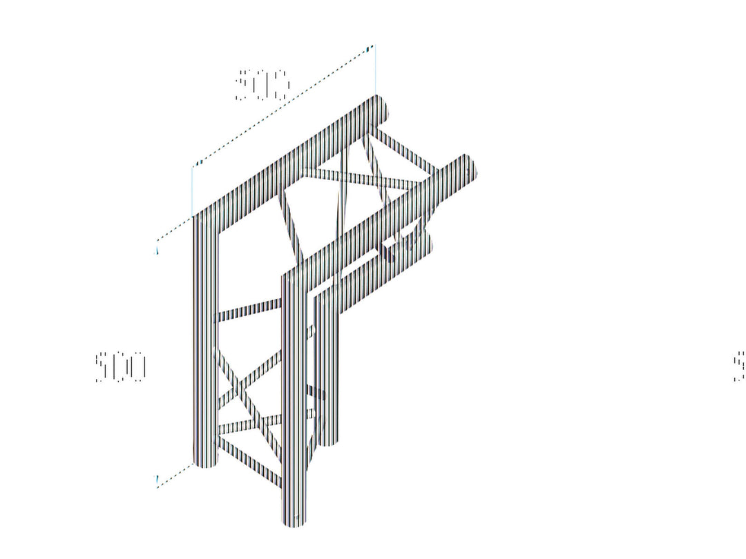 ALUTRUSS TRILOCK E-GL33 C-25 2-veis hjørne 90° \/
