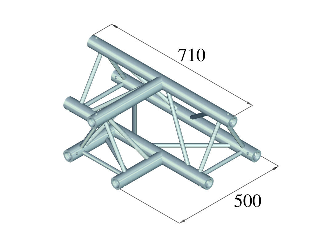 ALUTRUSS TRILOCK 6082AT-36 3-veis T-stykke